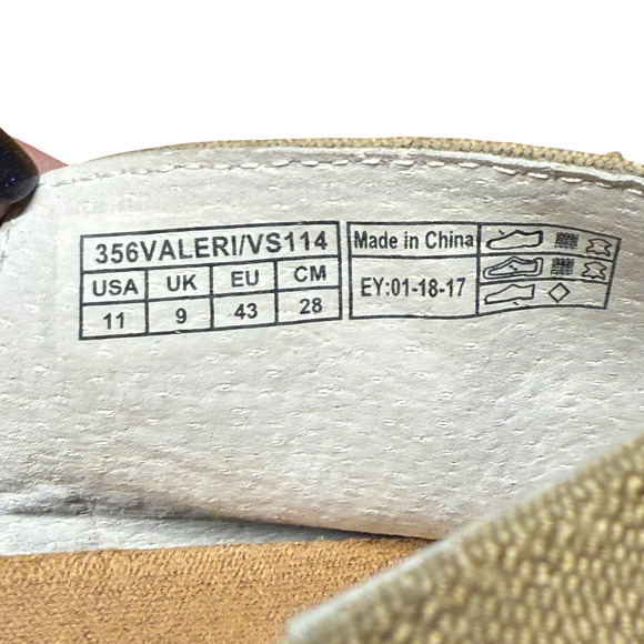 VIONIC Valeri Women's 11 Espadrille Tan White Stripes Slip On Comfort - Picture 12 of 12